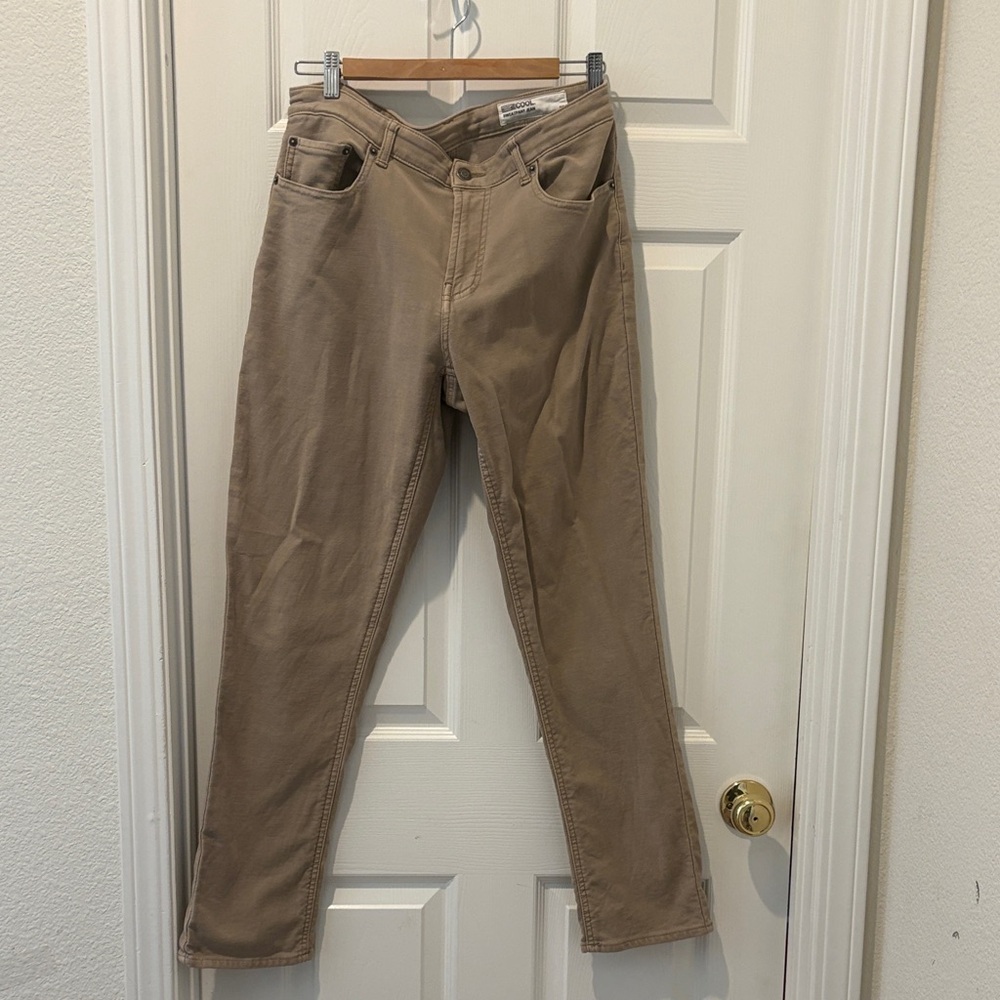 32 Degrees Men's Tan Chinos “sweatpant jean”